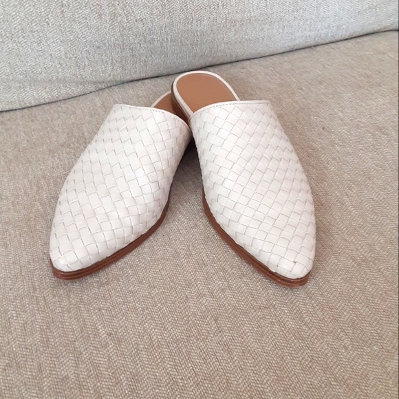 Marc Fisher Shoes - Marc Fisher Elegant Cream Woven Mules
